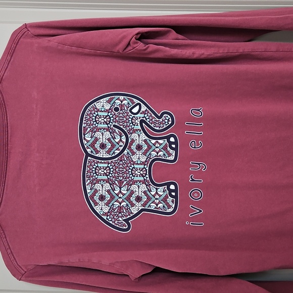 Ivory Ella Medium Long Sleeve Cotton Elephant Shirt - Picture 4 of 6